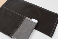 6.8oz kaplama Spandex kadın için siyah kaplama Jeans kumaş