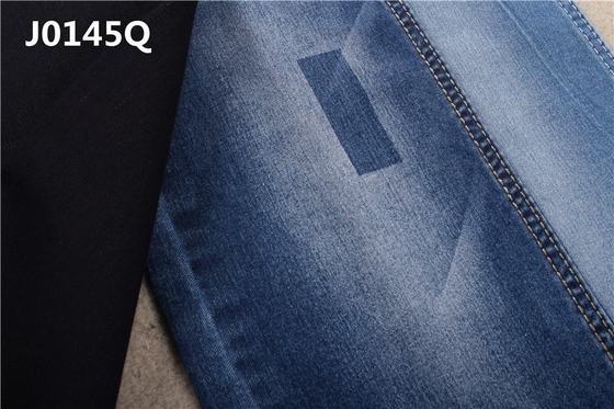 10.5 Oz 62/63 "Saten Dokuma Süper Streç İndigo Kot Kumaş Jeans için