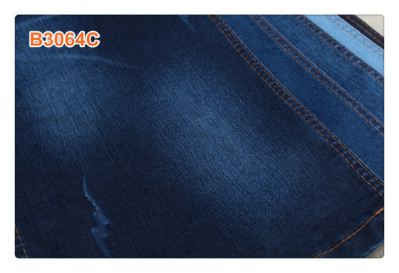62/63" 11oz Süper Koyu Mavi Denim Kumaş Kadın Ceket Erkekler İçin Yırtık Kot