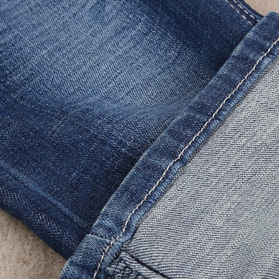 Erkekler Marka Jeans 373gsm için 4 Yollu Şantuk Streç Denim Kumaş