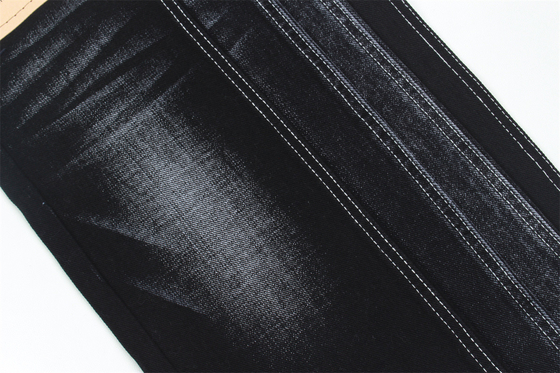 Siyah Gölge 11.8 Oz Pamuklu Polyester Kot Kumaş Etekler Şortlar İçin