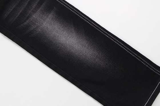 Sıcak satış 10 oz warp slub yüksek uzatma siyah arka tarafı kot pantolon için dokunmuş kot kumaş