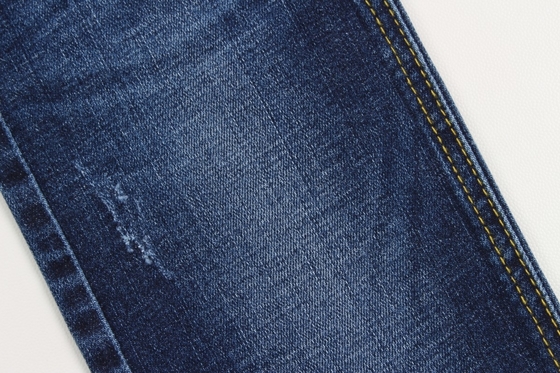 Sıcak satış ve toptan dark blue crossshatch slub jeans kumaş