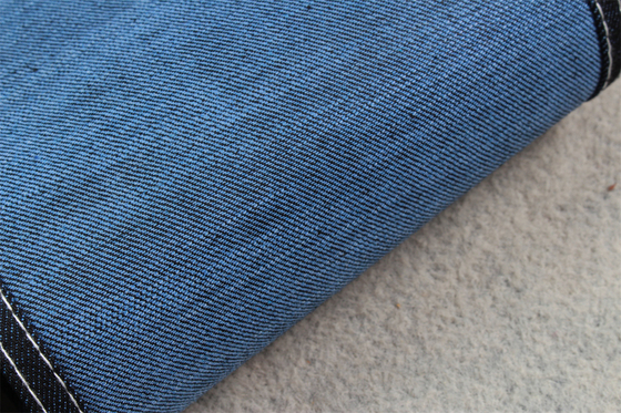 11 oz Mavi arka tarafı erkek kot pantolonları için crosshatch slublu, marka kalitesi mavi siyah renk.