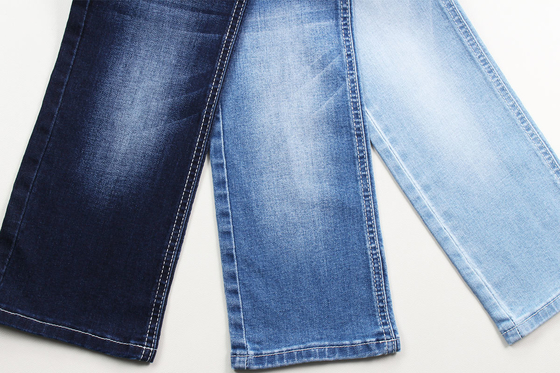 8.7 oz Erkekler için kısa pantolonlar için düşük germelik denim kumaş. Warp bantlı pantolonlar.