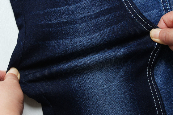 8.7 oz Erkekler için kısa pantolonlar için düşük germelik denim kumaş. Warp bantlı pantolonlar.