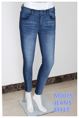 9.5 Oz High Stretch Denim Warp Slub Skinny Jeans High Stretch En İyi Kalite