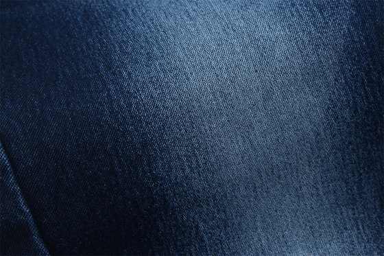 10.5 Oz Satin Denim Kumaş Kadınlar için Jeans Yüksek Stretch Süper Koyu Mavi