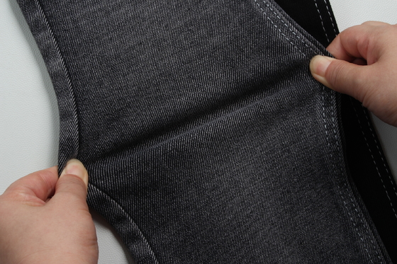 11 oz Erkekler için düşük germelik denim kumaş Giyin Jeans Siyah arka tarafı Rekabetçi Fiyat Weilong Tekstil