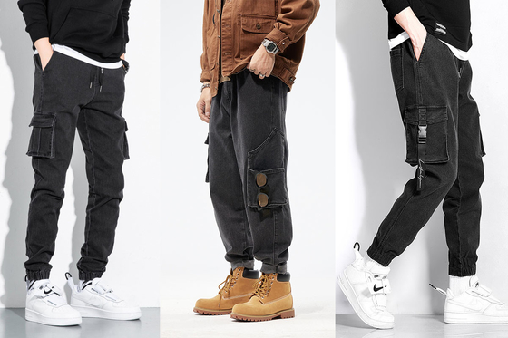 11 oz Erkekler için düşük germelik denim kumaş Giyin Jeans Siyah arka tarafı Rekabetçi Fiyat Weilong Tekstil
