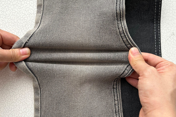 10 Oz Rekabetçi Fiyat Keskin Fiyat Gri Renk Erkek için Jean Stretch Denim Kumaş Çin Fabrikası