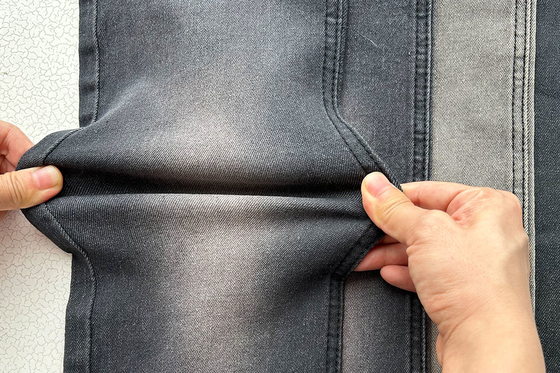 10 Oz Rekabetçi Fiyat Keskin Fiyat Gri Renk Erkek için Jean Stretch Denim Kumaş Çin Fabrikası