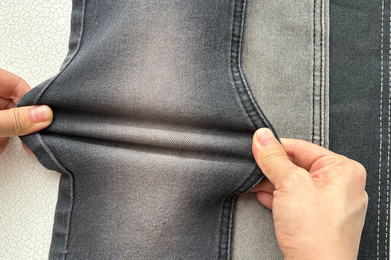 10 Oz Rekabetçi Fiyat Keskin Fiyat Gri Renk Erkek için Jean Stretch Denim Kumaş Çin Fabrikası