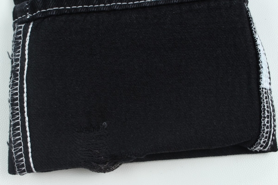 10.5 oz % 100 pamuk siyah ve siyah arka tarafı sert kot pantolon kumaş