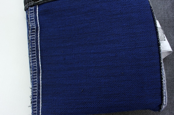 11.5 oz siyah ve renkli arka tarafı çift katmanlı kot pantolon kumaşı