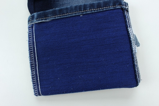 11.5 Oz Mavi ve Mavi Arka tarafı Çift Katmanlı Jeans Kumaş