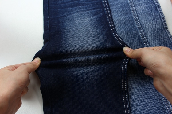11.5 Oz Mavi ve Mavi Arka tarafı Çift Katmanlı Jeans Kumaş