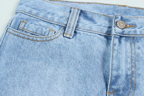 Oldukça ağır pamuk denim kumaşı 14.5 oz dokuma sıkı 6 x 6 TWILL serin pamuk esnek solunumlu