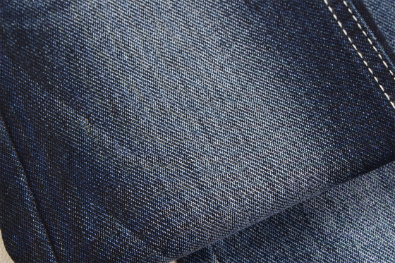 11 Oz AB Yarn Fake Knitting Blue Denim Fabric For Man Jeans Stretch India Market Style Çin Fabrika