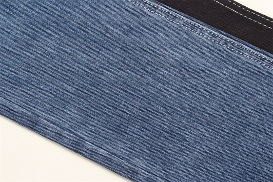 11 Oz AB Yarn Fake Knitting Blue Denim Fabric For Man Jeans Stretch India Market Style Çin Fabrika