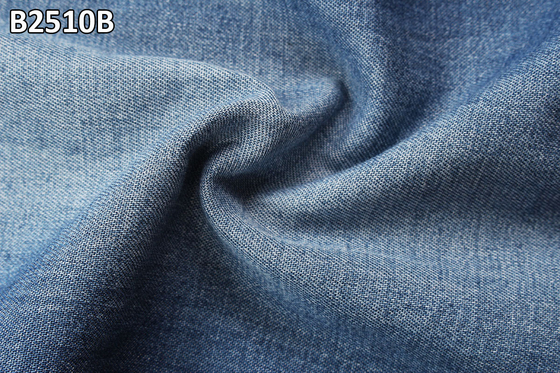 Gömlek Denim Kumaş 5oz Yumuşak El İyi Kalite Sıkı 100% Pamuk