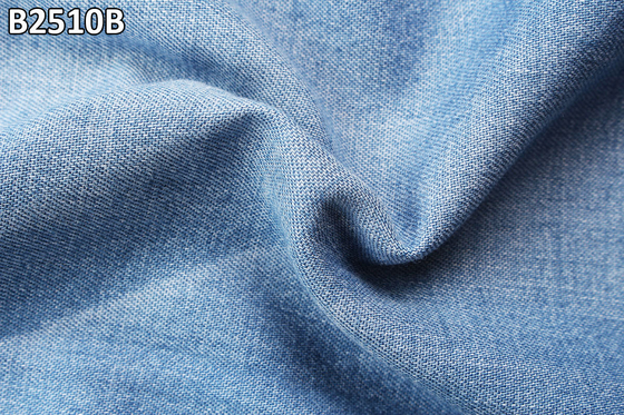 Gömlek Denim Kumaş 5oz Yumuşak El İyi Kalite Sıkı 100% Pamuk