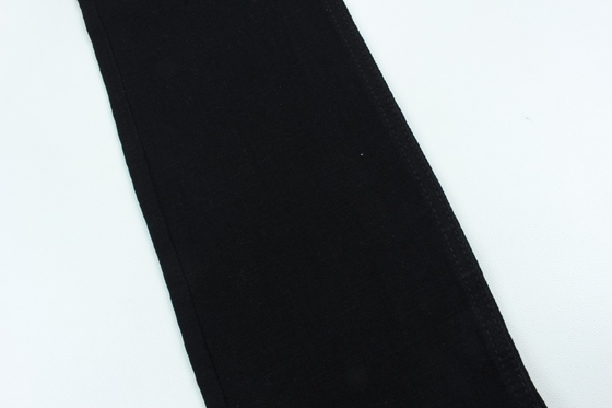 11.2 Oz Siyah ve Siyah Arka Taraf Çapraz Çapraz Denim Kumaş