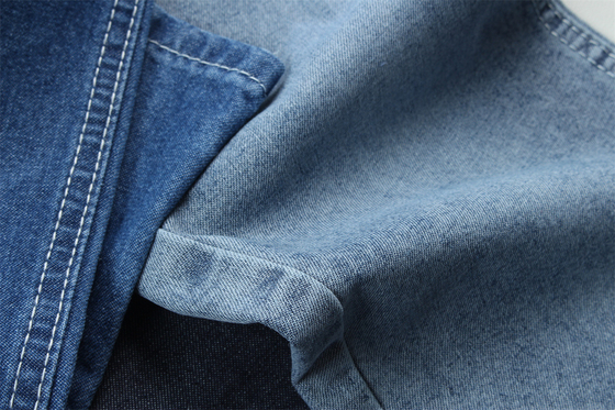 Moda Trendi Pambağı Geri Dönüştürme Denim kumaş % 100 Pambağı Geri Dönüştürme 7 Oz Ekolojik Dost