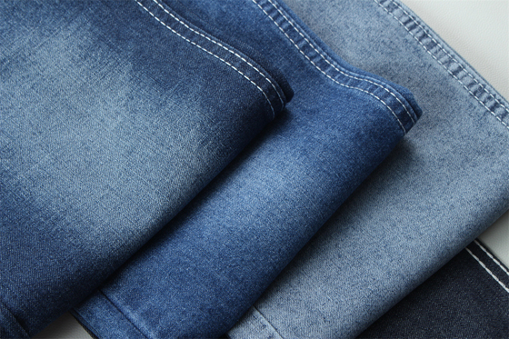 Moda Trendi Pambağı Geri Dönüştürme Denim kumaş % 100 Pambağı Geri Dönüştürme 7 Oz Ekolojik Dost