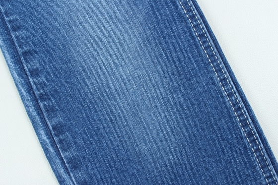 Pamuk Spandex 11 Oz Koyu Mavi Warp Slub Dokunmuş Jeans Kumaş