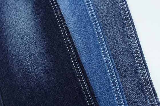 Pamuk Spandex 11 Oz Koyu Mavi Warp Slub Dokunmuş Jeans Kumaş