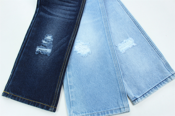 14 oz süper koyu mavi denim kumaş sert % 100 pamuk taze pamuk marka stili için kot pantolon erkek arkadaş stili