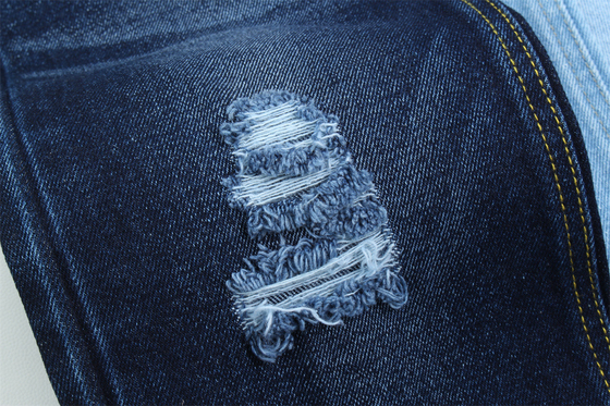 14 oz süper koyu mavi denim kumaş sert % 100 pamuk taze pamuk marka stili için kot pantolon erkek arkadaş stili