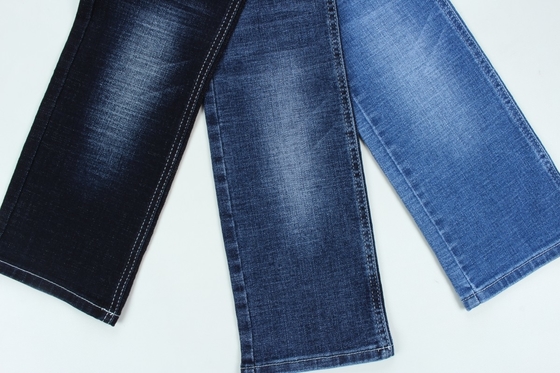 10.5 Oz Jeans için Crossshatch Slub Denim Kumaşla Özel Dokuma