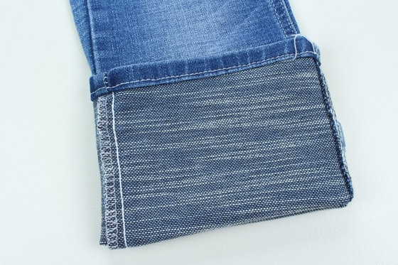 10.5 Oz Jeans için Crossshatch Slub Denim Kumaşla Özel Dokuma