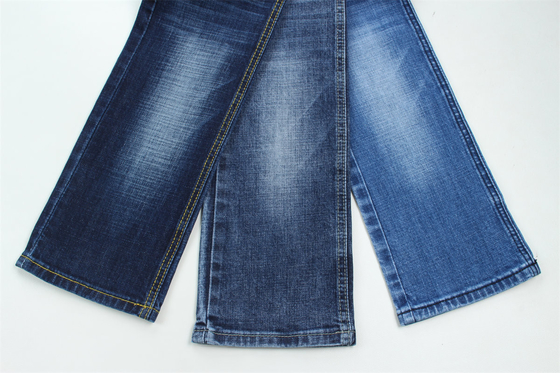 10.8 Bir kez en kaliteli Crosshatch Slub Stretch Denim Kumaş Erkekler için Jeans