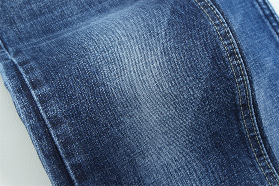10.8 Bir kez en kaliteli Crosshatch Slub Stretch Denim Kumaş Erkekler için Jeans