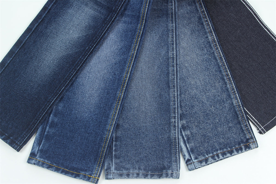 190cm 14oz 100% Pamuk Indigo Mavi Sıkı Jeans İçin Denim Kumaş Eko Dost