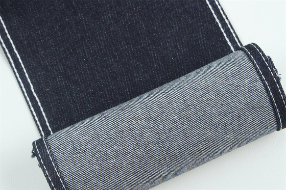 190cm 14oz 100% Pamuk Indigo Mavi Sıkı Jeans İçin Denim Kumaş Eko Dost
