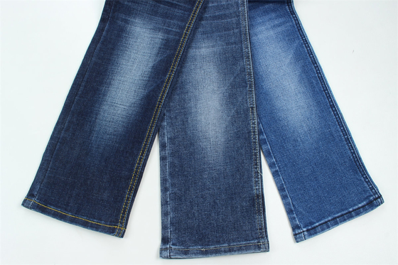 Crossshatch Slub High Stretch Cotton Polyester Spandex Denim Kumaş Erkekler İçin Jeans