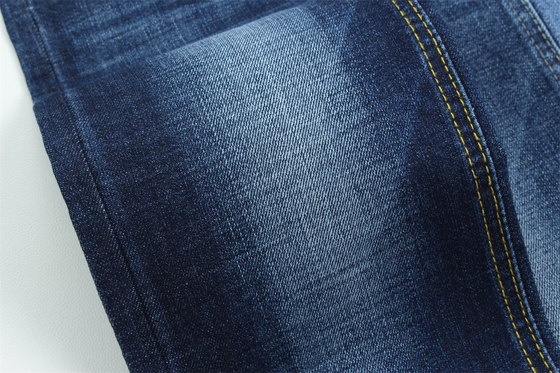 Crossshatch Slub High Stretch Cotton Polyester Spandex Denim Kumaş Erkekler İçin Jeans