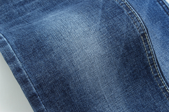 Crossshatch Slub High Stretch Cotton Polyester Spandex Denim Kumaş Erkekler İçin Jeans