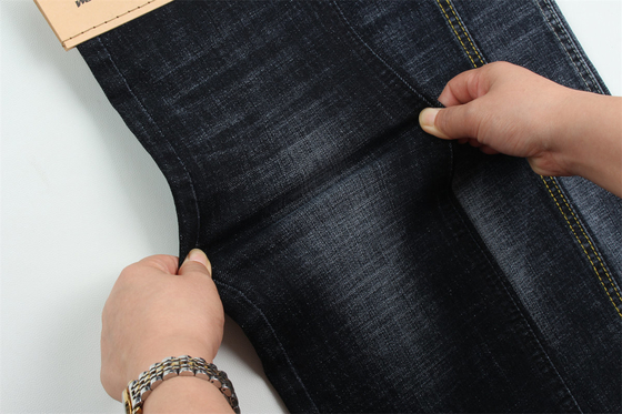 Koyu Mavi Gri Çapraz Çapraz Pamuk Spandex Jeans İçin Denim Kumaş