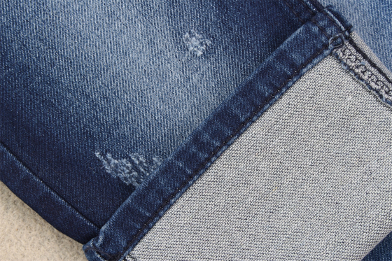 Sahte örgü pamuk poliester rayon Spandex Terry Jeans için denim kumaş