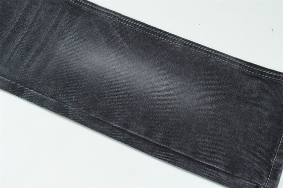 11.5oz Denim Kumaş Sert 56%C 44%P Siyah Ve Siyah Arka Taraf Marka Tarzı Jeans Erkek Arkadaşı Tarzı Yumuşak El Dokunuşu