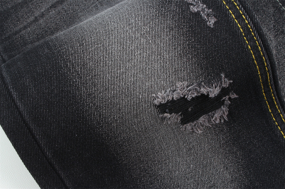 11oz Denim Kumaş Sert 56%C 44%P Siyah Ve Siyah Arka Yüz Tam Genişliği 180cm
