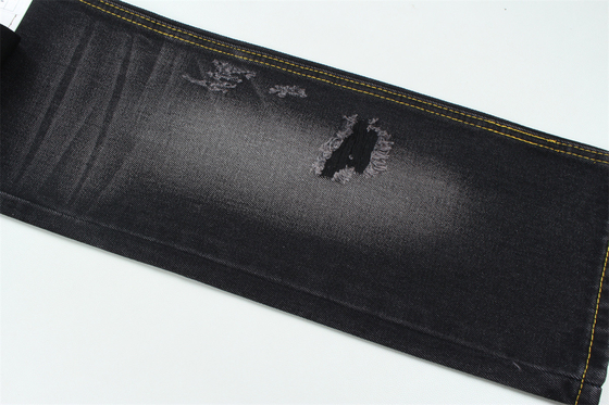11oz Denim Kumaş Sert 56%C 44%P Siyah Ve Siyah Arka Yüz Tam Genişliği 180cm