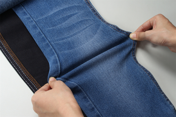 Yüksek Elastisiteli Denim Kumaş Kadınlar için Uygun 11.4 oz Orta Ağırlıklı TR Slub Karakterli Denim Malzemesi