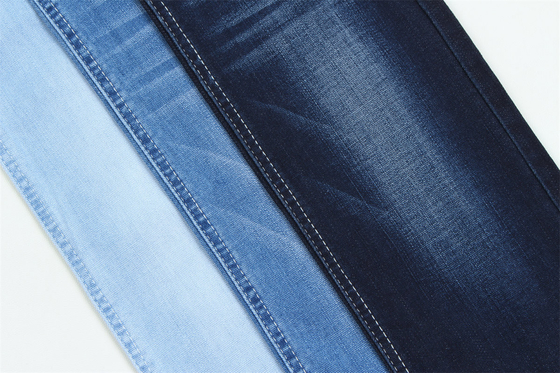 10 Bir kez Dobby Pamuk Polyester Spandex Stretchy Jacquard Jeans için Denim Kumaş
