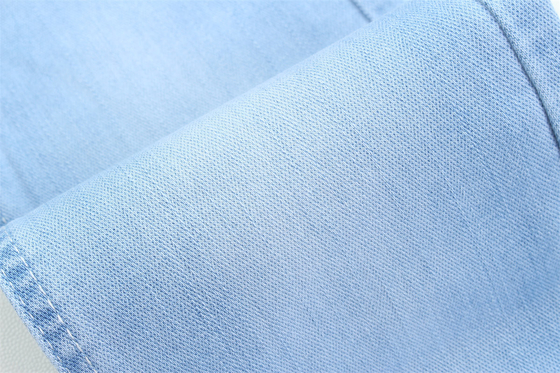 10 Bir kez Dobby Pamuk Polyester Spandex Stretchy Jacquard Jeans için Denim Kumaş
